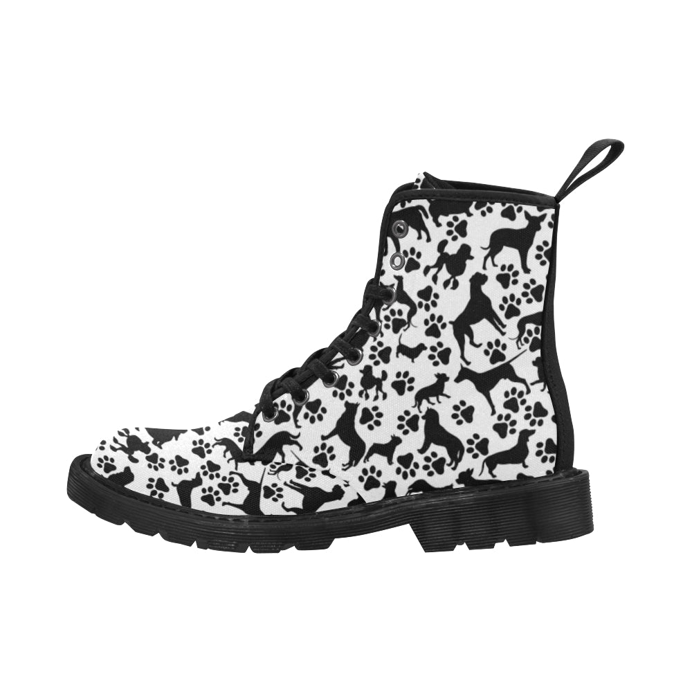 Black Dog - Canvas Boots - Little Goody New Shoes Australia