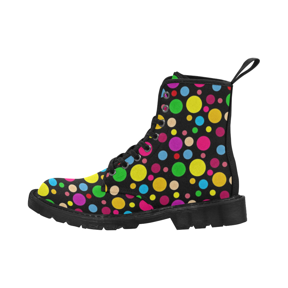 Spots - Canvas Boots - Little Goody New Shoes Australia