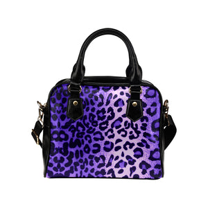 Leopard Purple - Shoulder Handbag - Little Goody New Shoes Australia