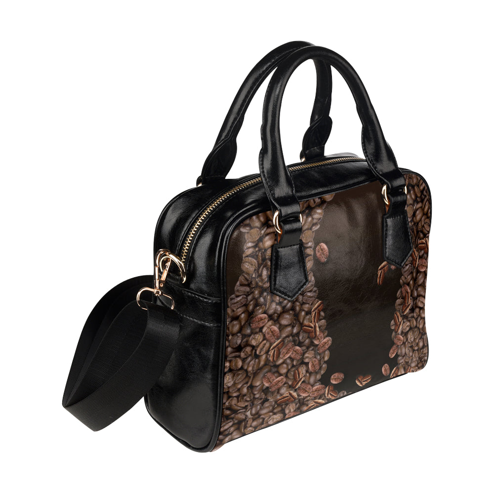 Coffee Beans - Shoulder Handbag - Little Goody New Shoes Australia