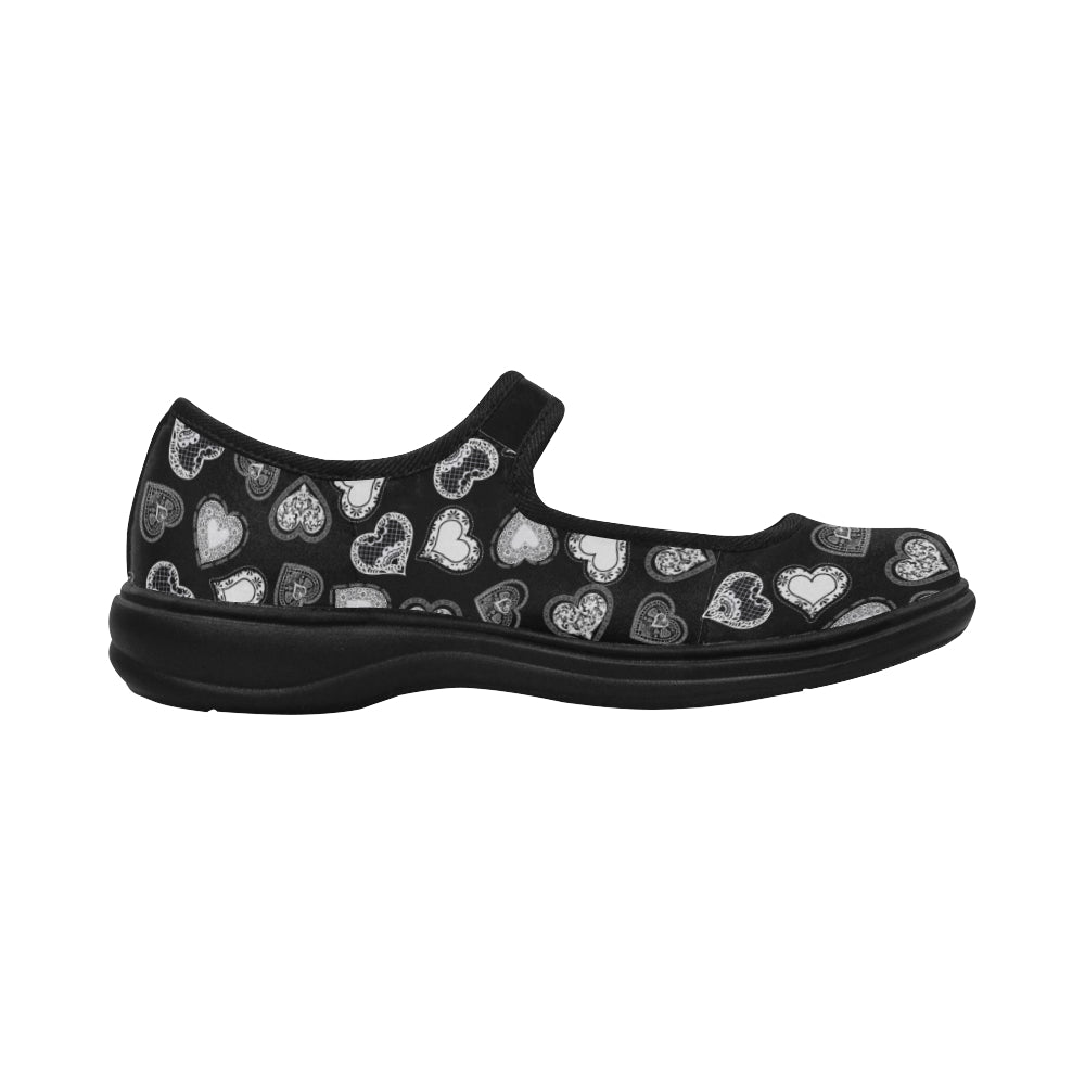 Lace Hearts - Mary Jane Shoes - Little Goody New Shoes Australia