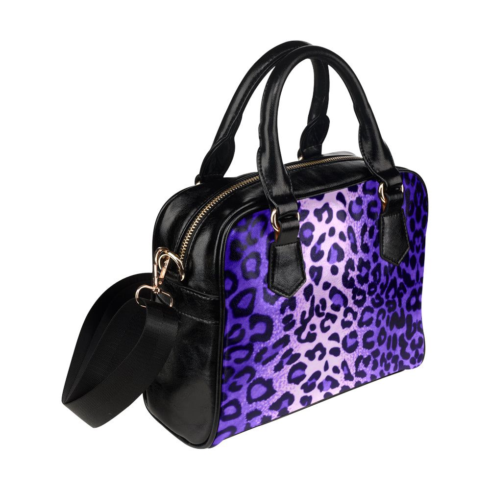 Leopard Purple - Shoulder Handbag - Little Goody New Shoes Australia