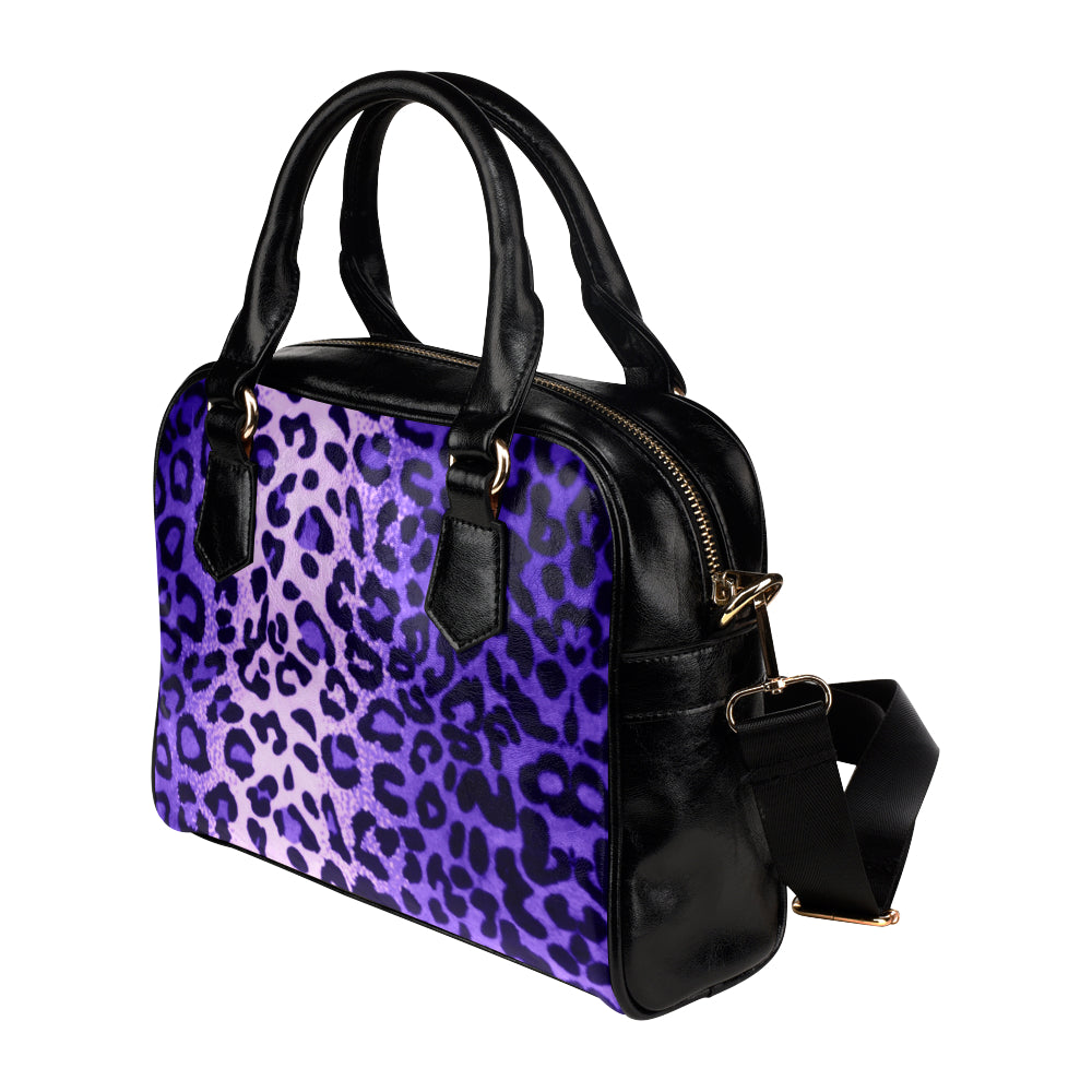 Leopard Purple - Shoulder Handbag - Little Goody New Shoes Australia