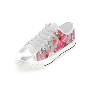 Pink Floral - Low Tops - Little Goody New Shoes Australia