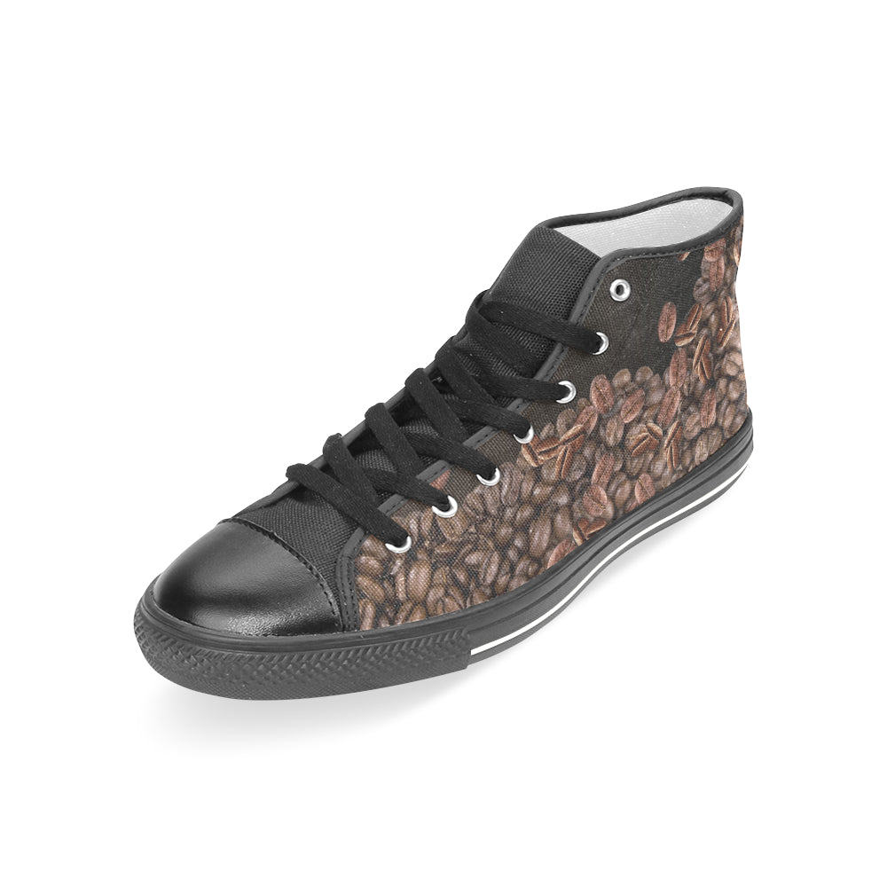 Coffee Beans - High Top Shoes - Little Goody New Shoes Australia