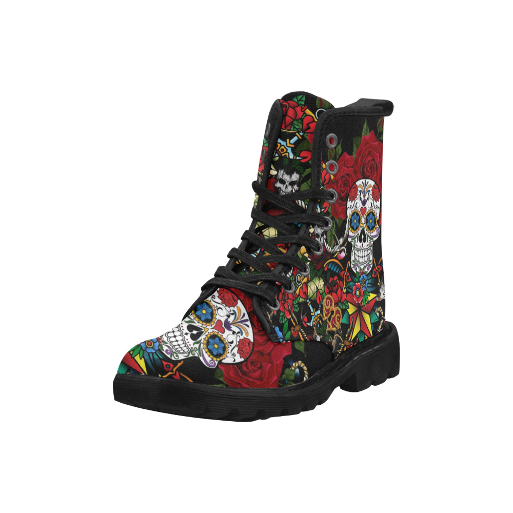 Tattoo - Canvas Boots - Little Goody New Shoes Australia