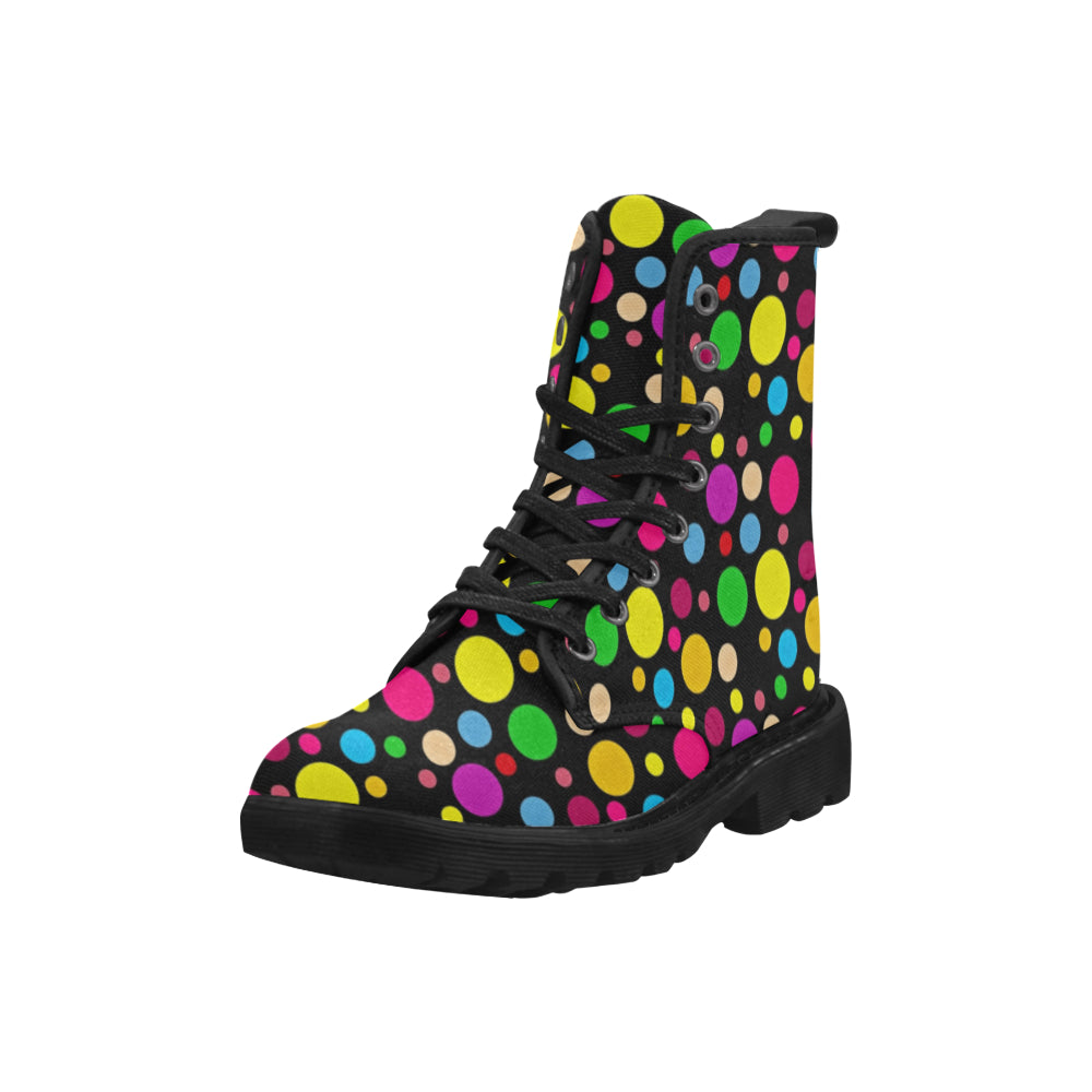 Spots - Canvas Boots - Little Goody New Shoes Australia