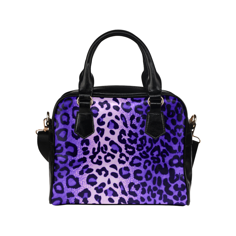 Leopard Purple - Shoulder Handbag - Little Goody New Shoes Australia