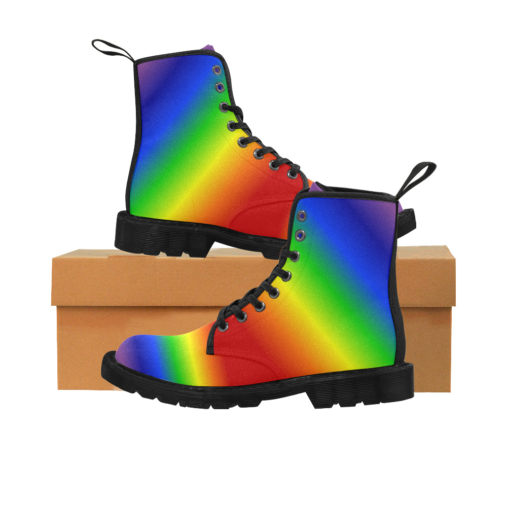 Rainbow - Canvas Boots - Little Goody New Shoes Australia