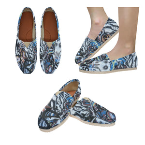 Graffiti - Casual Canvas Slip-on Shoes - Little Goody New Shoes Australia