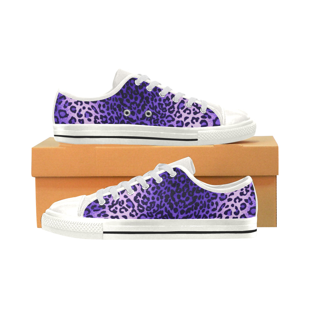 Leopard Purple - Low Top Shoes - Little Goody New Shoes Australia