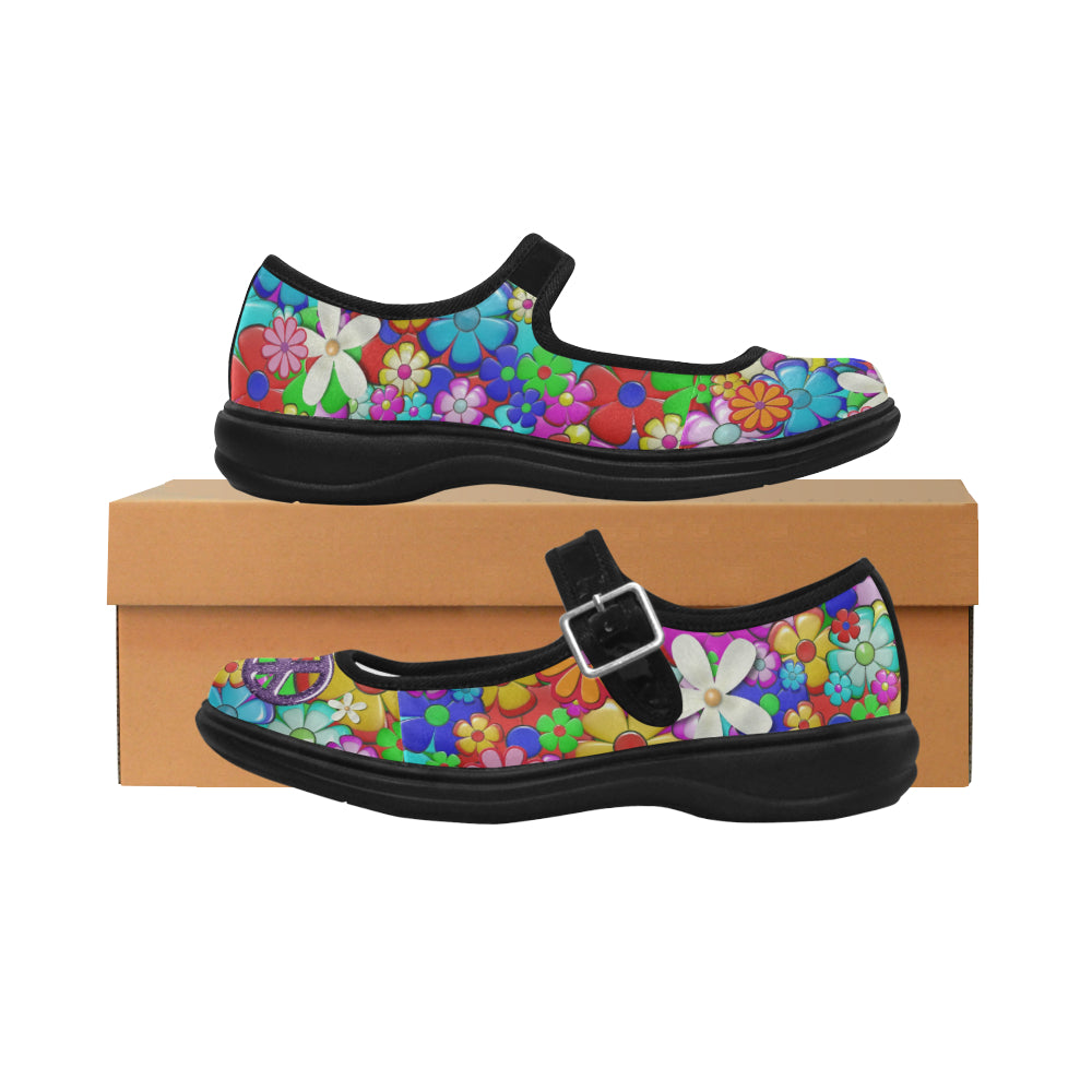 Flower Power - Mary Jane Shoes - Little Goody New Shoes Australia