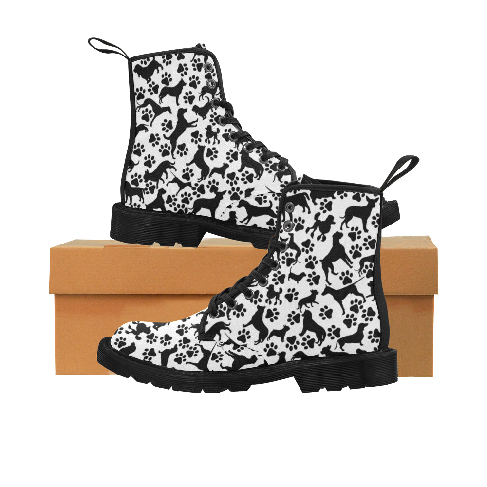 Black Dog - Canvas Boots - Little Goody New Shoes Australia