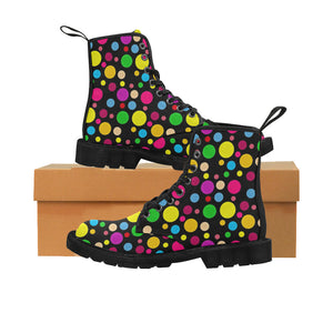 Spots - Canvas Boots - Little Goody New Shoes Australia