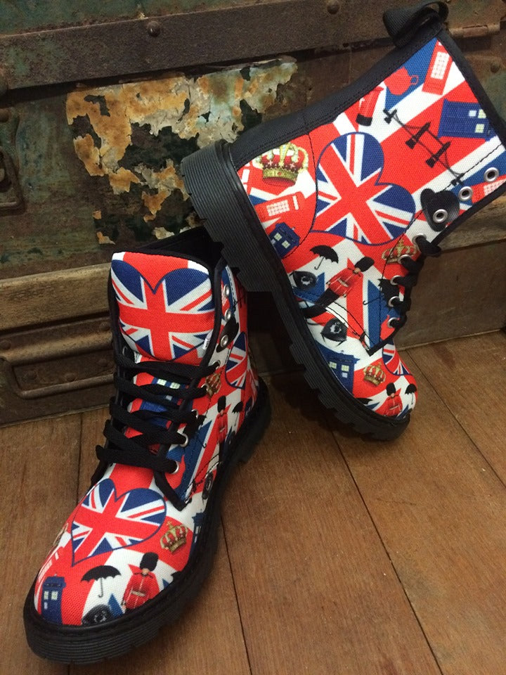 London - Canvas Boots - Little Goody New Shoes Australia