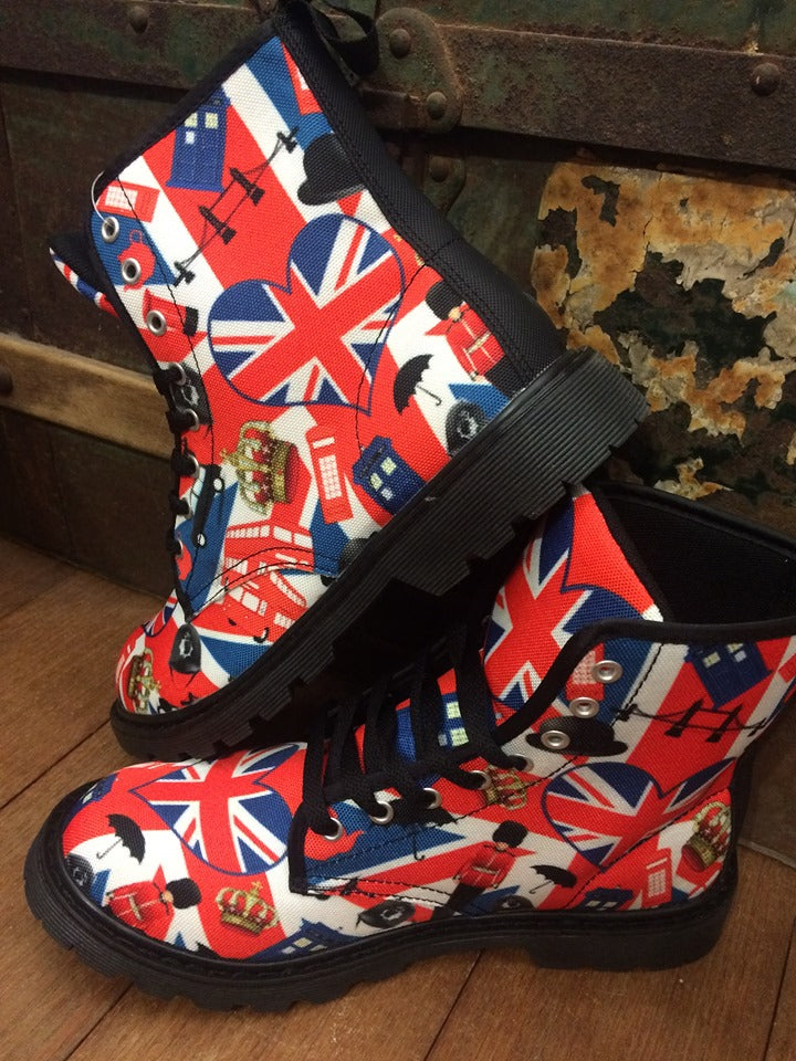London - Canvas Boots - Little Goody New Shoes Australia