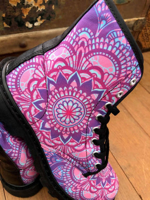 Mandala - Canvas Boots