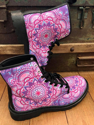 Mandala - Canvas Boots