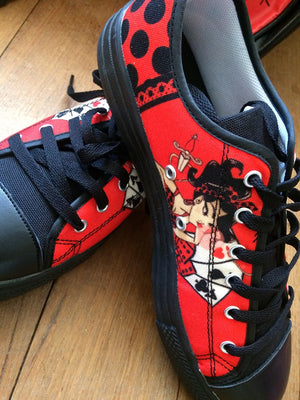 Rockabilly Red - Low Tops - Little Goody New Shoes Australia