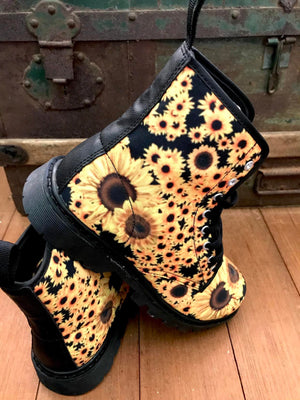 Sunflowers - Canvas Boots