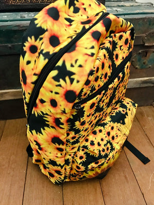 Sunflowers - Travel Backpack - Little Goody New Shoes Australia