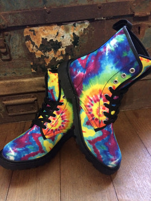 Tie Dye - Canvas Boots - Little Goody New Shoes Australia